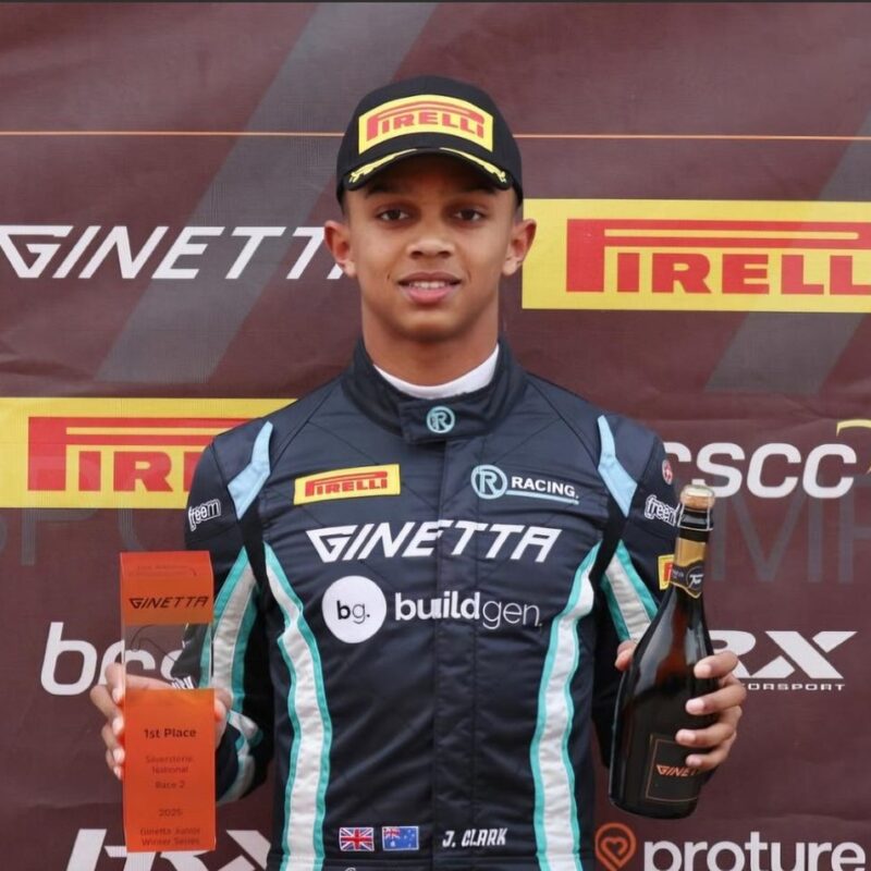 GINETTA JUNIOR WINTER SERIES - DOUBLE POLE AND A RACE WIN
